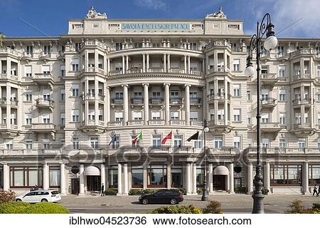 Hotel Savoia Excelsior Palace, conference hotel, Trieste, region Friuli-Venezia Giulia, Italy, Europe View Large Photo Image Stock Photograph - Hotel Savoia Excelsior Palace, conference hotel, Trieste, region Friuli-Venezia Giulia, Italy, Europe. Fotosearch