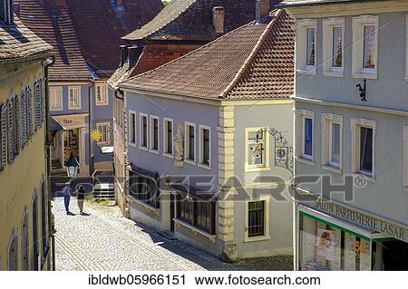 Houses in the old town, Dettelbach, Lower Franconia, Bavaria, Germany, Europe View Large Photo Image Stock Image - Houses in the old town, Dettelbach, Lower Franconia, Bavaria, Germany, Europe. Fotosearch