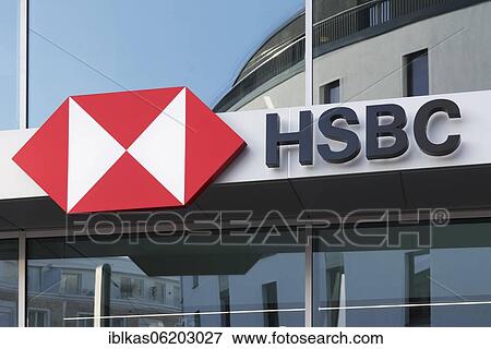 HSBC Bank, logo at the German headquarters, Düsseldorf, North Rhine-Westphalia, Germany, Europe View Large Photo Image Stock Photo - HSBC Bank, logo at the German headquarters, Düsseldorf, North Rhine-Westphalia, Germany, Europe. Fotosearch