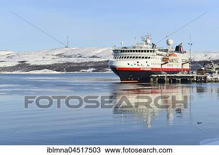 Hurtigruten ship Spitsbergen at the pier, Kirkenes, Finnmark County, Norway, Europe View Large Photo Image Stock Image - Hurtigruten ship Spitsbergen at the pier, Kirkenes, Finnmark County, Norway, Europe. Fotosearch