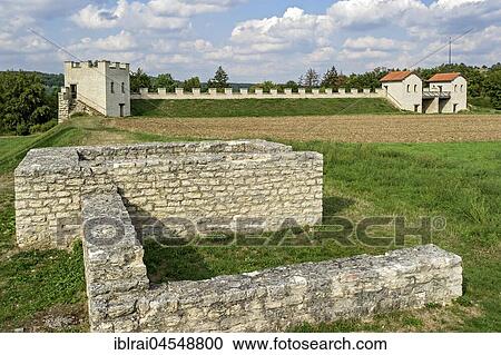 In front western gate, fragment, at the back Porta praetoria, Roman fort Pfünz, Castra Vetoniana or Vetonianae, Roetic Limes, Walting, Eichstätt, Upper Bavaria, Bavaria, Germany, Europe View Large Photo Image Stock Image - In front western gate, fragment, at the back Porta praetoria, Roman fort Pfünz, Castra Vetoniana or Vetonianae, Roetic Limes, Walting, Eichstätt, Upper Bavaria, Bavaria, Germany, Europe. Fotosearch