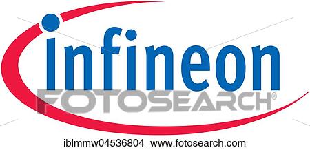 Picture - Infineon, semiconductor manufacturer, company logo, DAX 30 companies. Fotosearch