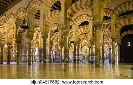 Interior of the mosque, Mezquita, Cathedral, Mezquita-Catedral de Córdoba, Cordoba, UNESCO World Heritage Site, Andalusia, Spain, Europe View Large Photo Image Stock Image - Interior of the mosque, Mezquita, Cathedral, Mezquita-Catedral de Córdoba, Cordoba, UNESCO World Heritage Site, Andalusia, Spain, Europe. Fotosearch