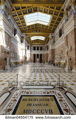 Stock Photography - Interior view of Walhalla, Donaustauf, Upper Palatinate, Bavaria, Germany, Europe. Fotosearch