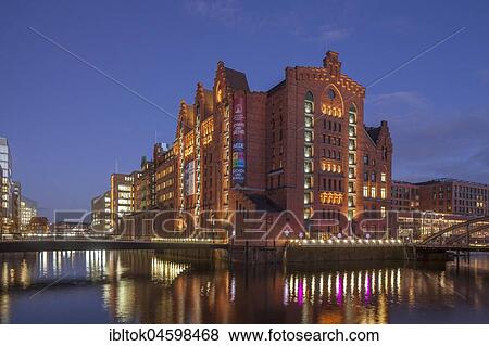 International Maritime Museum Hamburg in the former Kaispeicher I at dusk, Speicherstadt, Hafencity, Hamburg, Germany, Europe View Large Photo Image Stock Photo - International Maritime Museum Hamburg in the former Kaispeicher I at dusk, Speicherstadt, Hafencity, Hamburg, Germany, Europe. Fotosearch