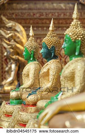 Jade Buddha statues, Wat Phrathat Doi Suthep, Chiang Mai, Thailand, Asia View Large Photo Image Stock Photography - Jade Buddha statues, Wat Phrathat Doi Suthep, Chiang Mai, Thailand, Asia. Fotosearch