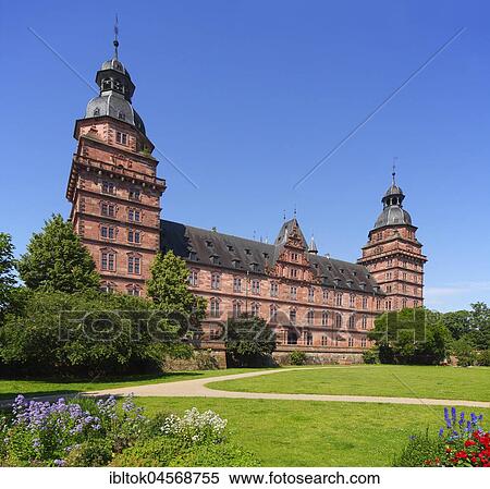 Johannisburg Castle, Renaissance castle, Aschaffenburg, Lower Franconia, Franconia, Bavaria, Germany, Europe View Large Photo Image Stock Photography - Johannisburg Castle, Renaissance castle, Aschaffenburg, Lower Franconia, Franconia, Bavaria, Germany, Europe. Fotosearch