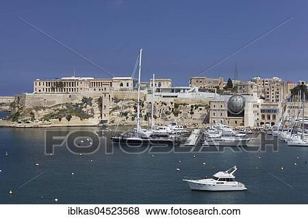 Kalkara Creek with Villa Bighi, today Center for Sience and Innovation, Kalkara, The Three Cities, Malta, Europe View Large Photo Image Stock Photo - Kalkara Creek with Villa Bighi, today Center for Sience and Innovation, Kalkara, The Three Cities, Malta, Europe. Fotosearch