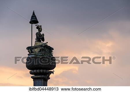 King's Statue Pillar at sunset, Durbar Square, Bhaktapur, Bhaktapur District, Nepal, Asia View Large Photo Image Stock Image - King's Statue Pillar at sunset, Durbar Square, Bhaktapur, Bhaktapur District, Nepal, Asia. Fotosearch