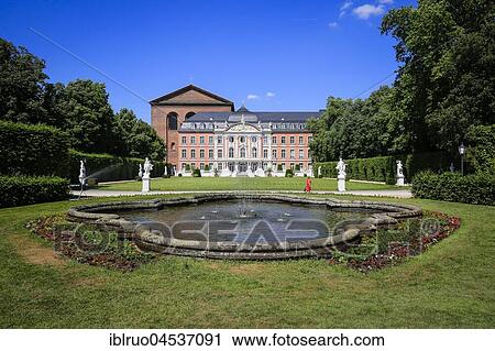 Stock Image - Kurfürstliches Palais palace, palace gardens, Trier, Rhineland-Palatinate, Germany, Europe. Fotosearch