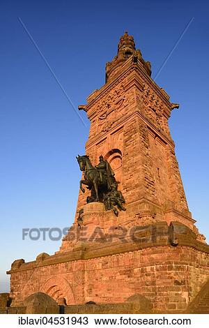 Kyffhäuser monument in the evening light, near Bad Frankenhausen, Thuringia, Germany, Europe View Large Photo Image Stock Image - Kyffhäuser monument in the evening light, near Bad Frankenhausen, Thuringia, Germany, Europe. Fotosearch