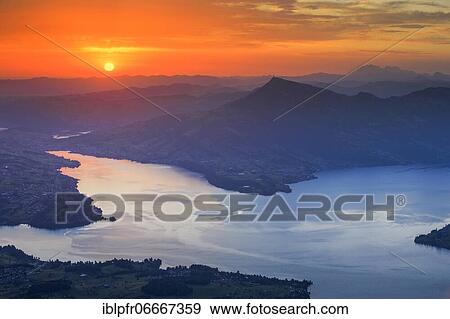 Stock Photo - Lake Lucerne with Rigi in the background, Switzerland, Europe. Fotosearch