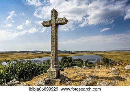 Lake of Saint-Andeol on the Aubrac plateau, Marchastel, Lozere department, Occitanie, France, Europe View Large Photo Image Stock Photo - Lake of Saint-Andeol on the Aubrac plateau, Marchastel, Lozere department, Occitanie, France, Europe. Fotosearch