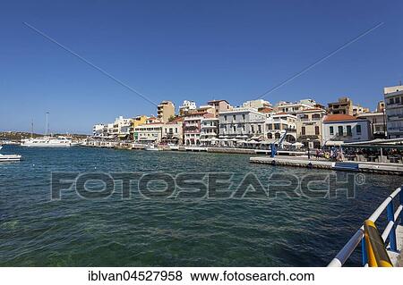 Lake Voulismeni in Agios Nikolaos, Crete, Greece, Europe View Large Photo Image Stock Photo - Lake Voulismeni in Agios Nikolaos, Crete, Greece, Europe. Fotosearch