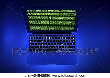 Laptop, symbolic image, cybercrime, computer crime, computer hacker, data security View Large Photo Image Stock Photograph - Laptop, symbolic image, cybercrime, computer crime, computer hacker, data security. Fotosearch