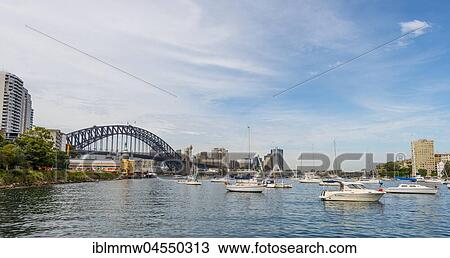 Lavender Bay with sailboats, Sydney Harbor Bridge, Sydney, New South Wales, Australia, Oceania View Large Photo Image Stock Image - Lavender Bay with sailboats, Sydney Harbor Bridge, Sydney, New South Wales, Australia, Oceania. Fotosearch