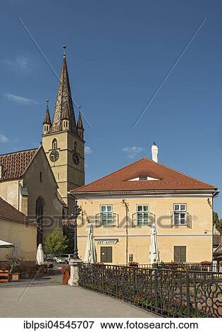 Liar's Bridge and Lutheran Cathedral, Sibiu, Romania, Europe View Large Photo Image Stock Photo - Liar's Bridge and Lutheran Cathedral, Sibiu, Romania, Europe. Fotosearch