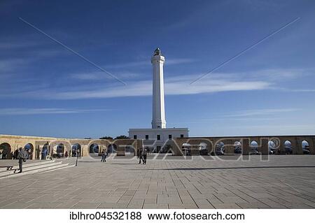 Lighthouse at Capo Santa Maria di Leuca, Leuca, Puglia, Italy, Europe View Large Photo Image Stock Photo - Lighthouse at Capo Santa Maria di Leuca, Leuca, Puglia, Italy, Europe. Fotosearch