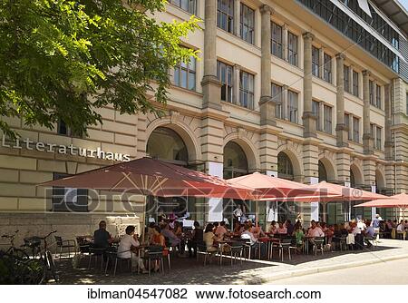 Stock Image - Literaturhaus Munich, Salvator square, old town, Munich, Upper Bavaria, Bavaria, Germany, Europe. Fotosearch