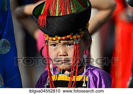 Little girl in traditional Deel clothes, festival of Mongolian national dance, Ulanbator, Mongolia, Asia View Large Photo Image Stock Image - Little girl in traditional Deel clothes, festival of Mongolian national dance, Ulanbator, Mongolia, Asia. Fotosearch