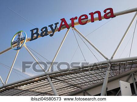 Logo, BayArena, soccer stadium of Bayer 04 Leverkusen, Leverkusen, Bergisches Land, North Rhine-Westphalia, Germany, Europe View Large Photo Image Stock Image - Logo, BayArena, soccer stadium of Bayer 04 Leverkusen, Leverkusen, Bergisches Land, North Rhine-Westphalia, Germany, Europe. Fotosearch
