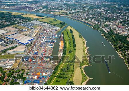 Logport1, container port on the Rhine, Duisburger HafenAG, inland shipping, logistics, Duisburg, Ruhr Area, North Rhine-Westphalia, Germany, Europe View Large Photo Image Stock Image - Logport1, container port on the Rhine, Duisburger HafenAG, inland shipping, logistics, Duisburg, Ruhr Area, North Rhine-Westphalia, Germany, Europe. Fotosearch