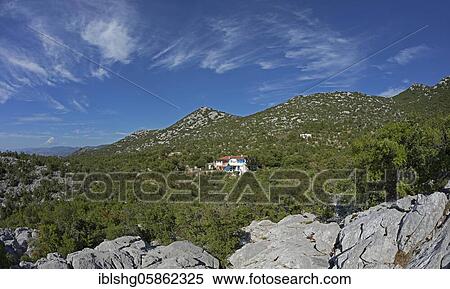 Lonely situated house near Sv. Juraj, Kvarner bay, Croatia, Europe View Large Photo Image Stock Photography - Lonely situated house near Sv. Juraj, Kvarner bay, Croatia, Europe. Fotosearch