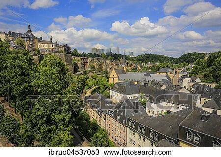 Lower City of Grund Luxembourg City, Grand Duchy of Luxembourg View Large Photo Image Stock Image - Lower City of Grund Luxembourg City, Grand Duchy of Luxembourg. Fotosearch
