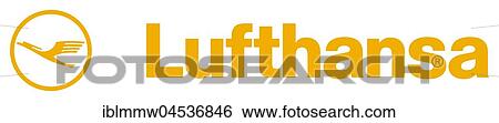 Stock Photograph - Lufthansa, German airline, company logo, DAX 30 companies. Fotosearch