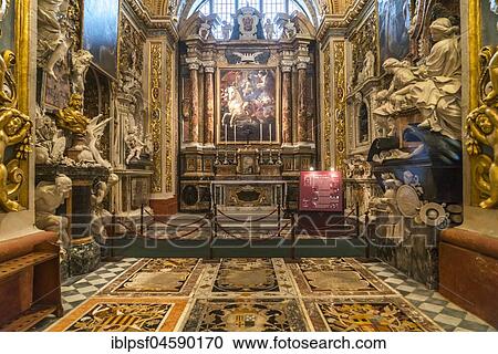 Magnificent chapel of Aragon, interior of the Roman Catholic St. John's Co-Cathedral, Valletta, Malta, Europe View Large Photo Image Stock Image - Magnificent chapel of Aragon, interior of the Roman Catholic St. John's Co-Cathedral, Valletta, Malta, Europe. Fotosearch