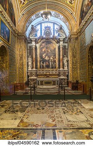 Magnificent Italian chapel, interior of the Roman Catholic St. John's Co-Cathedral, Valletta, Malta, Europe View Large Photo Image Stock Image - Magnificent Italian chapel, interior of the Roman Catholic St. John's Co-Cathedral, Valletta, Malta, Europe. Fotosearch