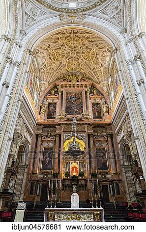 Main altar of the Cathedral, Cathedral, Mezquita, Cathedral, Mezquita-Catedral de Córdoba, Cordoba, UNESCO World Heritage Site, Andalusia, Spain, Europe View Large Photo Image Stock Image - Main altar of the Cathedral, Cathedral, Mezquita, Cathedral, Mezquita-Catedral de Córdoba, Cordoba, UNESCO World Heritage Site, Andalusia, Spain, Europe. Fotosearch