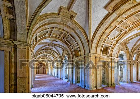 Main cloister, Arcades, Castle and Convent of the Order of Christ, Tomar, Santarem district, Portugal, Europe View Large Photo Image Stock Photography - Main cloister, Arcades, Castle and Convent of the Order of Christ, Tomar, Santarem district, Portugal, Europe. Fotosearch