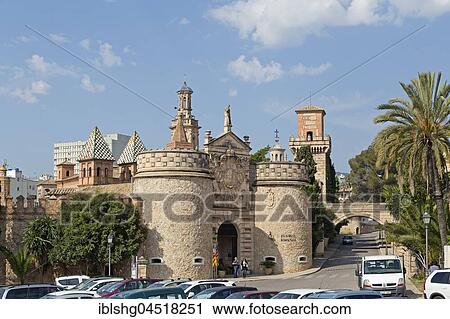 Main entrance to the historic centre of Toledo, museum village Poble Espanyol, Palma de Majorca, Spain, Europe View Large Photo Image Stock Image - Main entrance to the historic centre of Toledo, museum village Poble Espanyol, Palma de Majorca, Spain, Europe. Fotosearch
