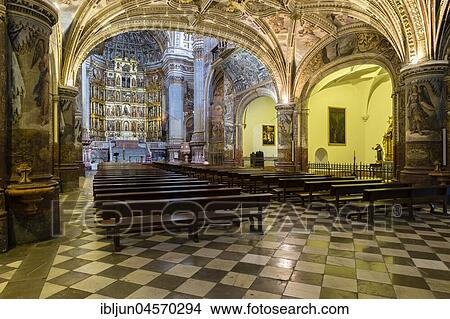 Main nave, Renaissance high altar, Monasterio de San Jerónimo, Granada, Andalusia, Spain, Europe View Large Photo Image Picture - Main nave, Renaissance high altar, Monasterio de San Jerónimo, Granada, Andalusia, Spain, Europe. Fotosearch
