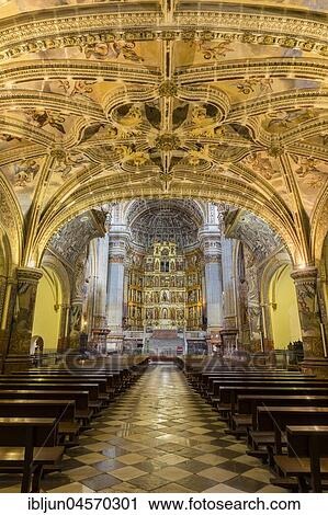Main nave, Renaissance high altar, Monasterio de San Jerónimo, Granada, Andalusia, Spain, Europe View Large Photo Image Stock Image - Main nave, Renaissance high altar, Monasterio de San Jerónimo, Granada, Andalusia, Spain, Europe. Fotosearch