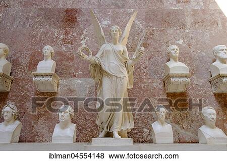 Marble busts with goddess, Walhalla, Donaustauf, Upper Palatinate, Bavaria, Germany, Europe View Large Photo Image Stock Photo - Marble busts with goddess, Walhalla, Donaustauf, Upper Palatinate, Bavaria, Germany, Europe. Fotosearch