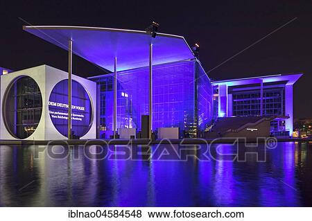 Stock Photo - Marie-Elisabeth-Lüders House, Spreebogen, Schifffarmerdamm, Government District, Berlin, Germany, Europe. Fotosearch