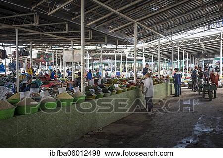 Market stand for pulses and spices, metal support hall, central market, Dushanbe, Tajikistan, Asia View Large Photo Image Stock Photo - Market stand for pulses and spices, metal support hall, central market, Dushanbe, Tajikistan, Asia. Fotosearch