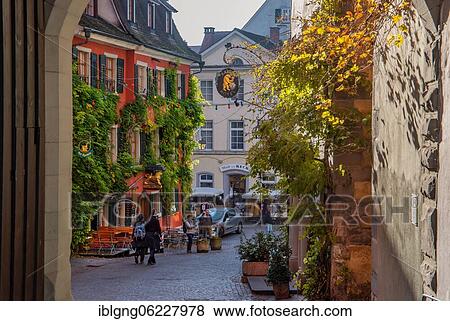 Marketplace with historic Hotel Löwen in the old town, Meersburg, Lake Constance, Upper Swabian Baroque Street, Baden-Württemberg, Germany, Europe View Large Photo Image Stock Photo - Marketplace with historic Hotel Löwen in the old town, Meersburg, Lake Constance, Upper Swabian Baroque Street, Baden-Württemberg, Germany, Europe. Fotosearch