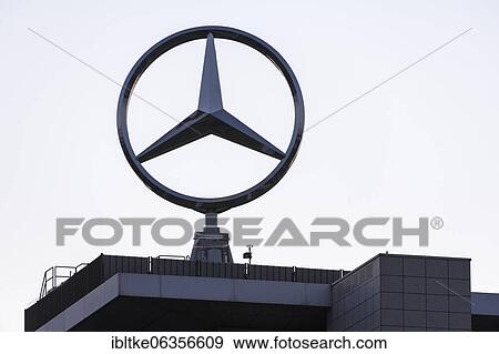 Mercedes star on Mercedes Benz building in Stuttgart-Untertürkheim, Baden-Württemberg, Germany, Europe View Large Photo Image Stock Photo - Mercedes star on Mercedes Benz building in Stuttgart-Untertürkheim, Baden-Württemberg, Germany, Europe. Fotosearch