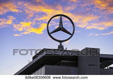Mercedes star on Mercedes Benz building in Stuttgart-Untertürkheim, Baden-Württemberg, Germany, Europe View Large Photo Image Stock Photograph - Mercedes star on Mercedes Benz building in Stuttgart-Untertürkheim, Baden-Württemberg, Germany, Europe. Fotosearch