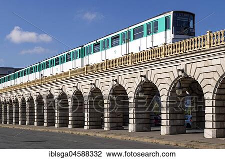 Metro on Pont de Bercy, Paris View Large Photo Image Stock Image - Metro on Pont de Bercy, Paris. Fotosearch