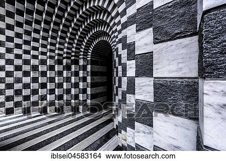 Modern interior of the chapel of Chiesa San Giovanni Battista, architect Mario Botta, Mogno, Lavizzara, Ticino, Switzerland, Europe View Large Photo Image Picture - Modern interior of the chapel of Chiesa San Giovanni Battista, architect Mario Botta, Mogno, Lavizzara, Ticino, Switzerland, Europe. Fotosearch