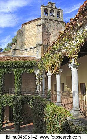Stock Image - Monasterio de Yuste, Monastery at Cuacos de Yuste, La Vera, Extremadura, Spain, Europe. Fotosearch