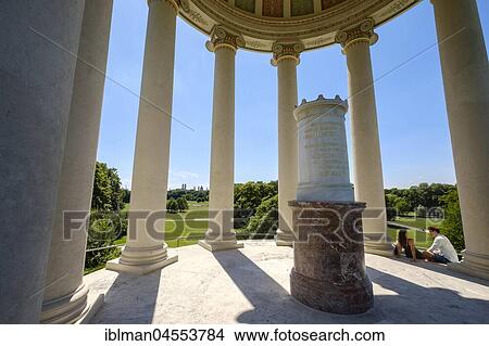 Picture - Monopteros, English Garden, Munich, Upper Bavaria, Bavaria, Germany, Europe. Fotosearch