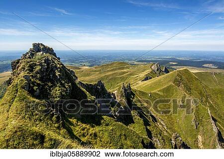 Stock Image - Monts Dore, Sancy mountains, Auvergne Volcanoes Natural Park, Puy de Dome department, Auvergne-Rhone-Alpes, France, Europe. Fotosearch