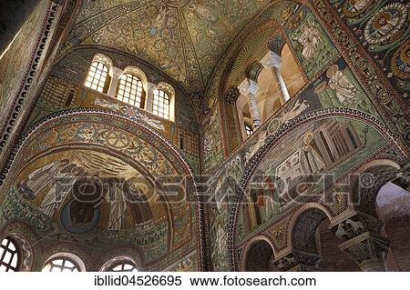 Mosaics, Basilica of San Vitale, Basilika San Vitale, Ravenna, Emilia-Romagna, Italy, Europe View Large Photo Image Stock Photography - Mosaics, Basilica of San Vitale, Basilika San Vitale, Ravenna, Emilia-Romagna, Italy, Europe. Fotosearch