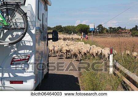 Stock Image - Motorhome, Sardinia, Italy, Europe. Fotosearch