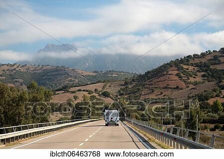Motorhome, Sardinia, Italy, Europe View Large Photo Image Stock Photo - Motorhome, Sardinia, Italy, Europe. Fotosearch